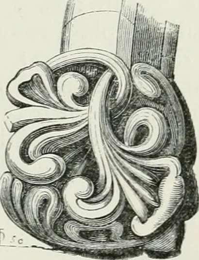 An illustration from An attempt to discriminate the styles of architecture in England, from the conquest to the reformation : with a sketch of the Grecian and Roman orders, 1881, leaf 172