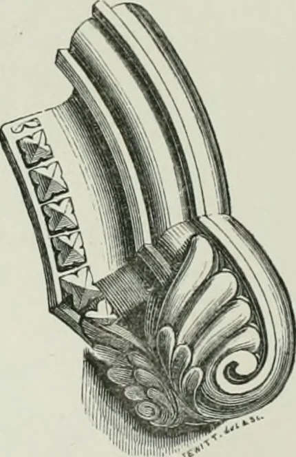 An illustration from An attempt to discriminate the styles of architecture in England, from the conquest to the reformation : with a sketch of the Grecian and Roman orders, 1881, leaf 177
