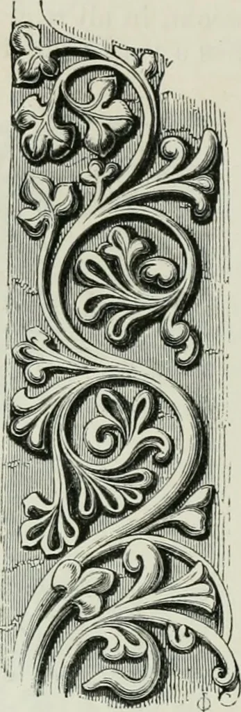 An illustration from An attempt to discriminate the styles of architecture in England, from the conquest to the reformation : with a sketch of the Grecian and Roman orders, 1881, leaf 179