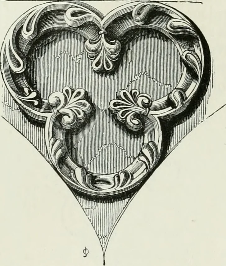 An illustration from An attempt to discriminate the styles of architecture in England, from the conquest to the reformation : with a sketch of the Grecian and Roman orders, 1881, leaf 180