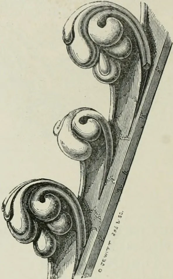 An illustration from An attempt to discriminate the styles of architecture in England, from the conquest to the reformation : with a sketch of the Grecian and Roman orders, 1881, leaf 181