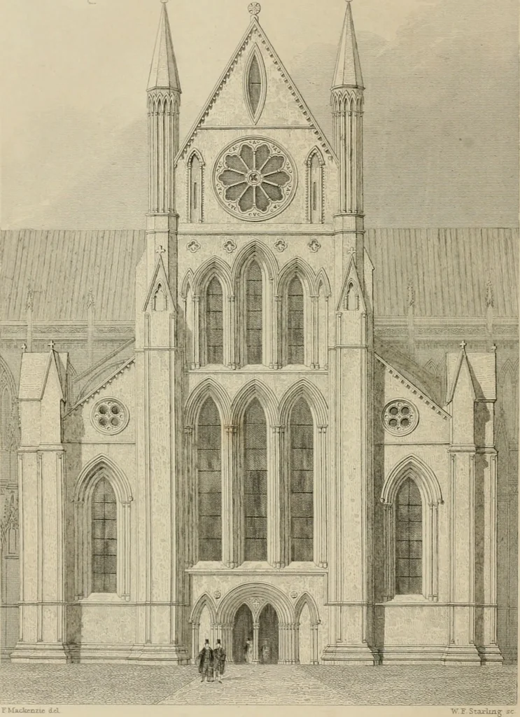 An illustration from An attempt to discriminate the styles of architecture in England, from the conquest to the reformation : with a sketch of the Grecian and Roman orders, 1881, leaf 191