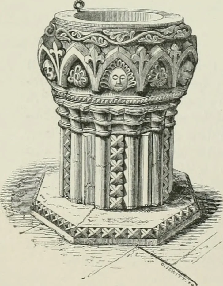 An illustration from An attempt to discriminate the styles of architecture in England, from the conquest to the reformation : with a sketch of the Grecian and Roman orders, 1881, leaf 201