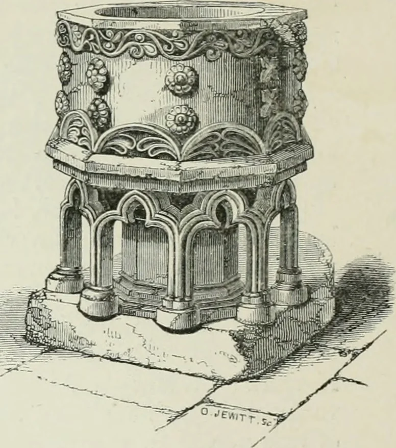 An illustration from An attempt to discriminate the styles of architecture in England, from the conquest to the reformation : with a sketch of the Grecian and Roman orders, 1881, leaf 201