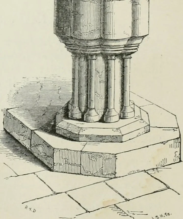 An illustration from An attempt to discriminate the styles of architecture in England, from the conquest to the reformation : with a sketch of the Grecian and Roman orders, 1881, leaf 201