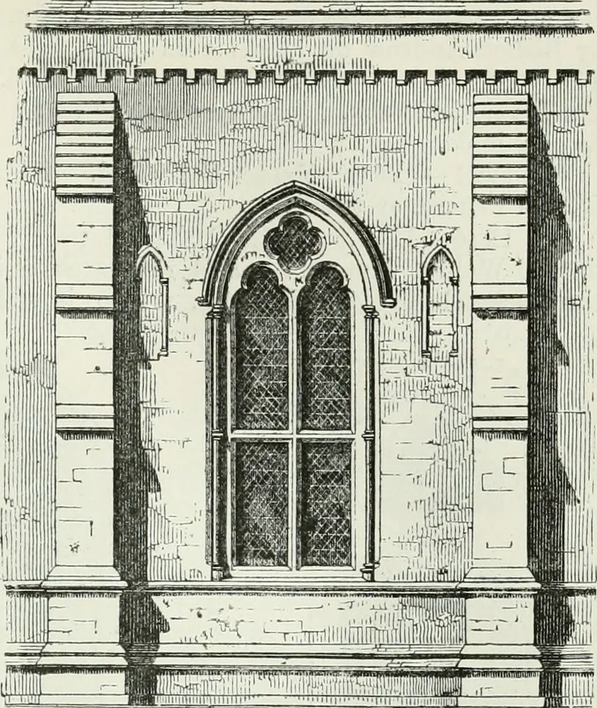 An illustration from An attempt to discriminate the styles of architecture in England, from the conquest to the reformation : with a sketch of the Grecian and Roman orders, 1881, leaf 218