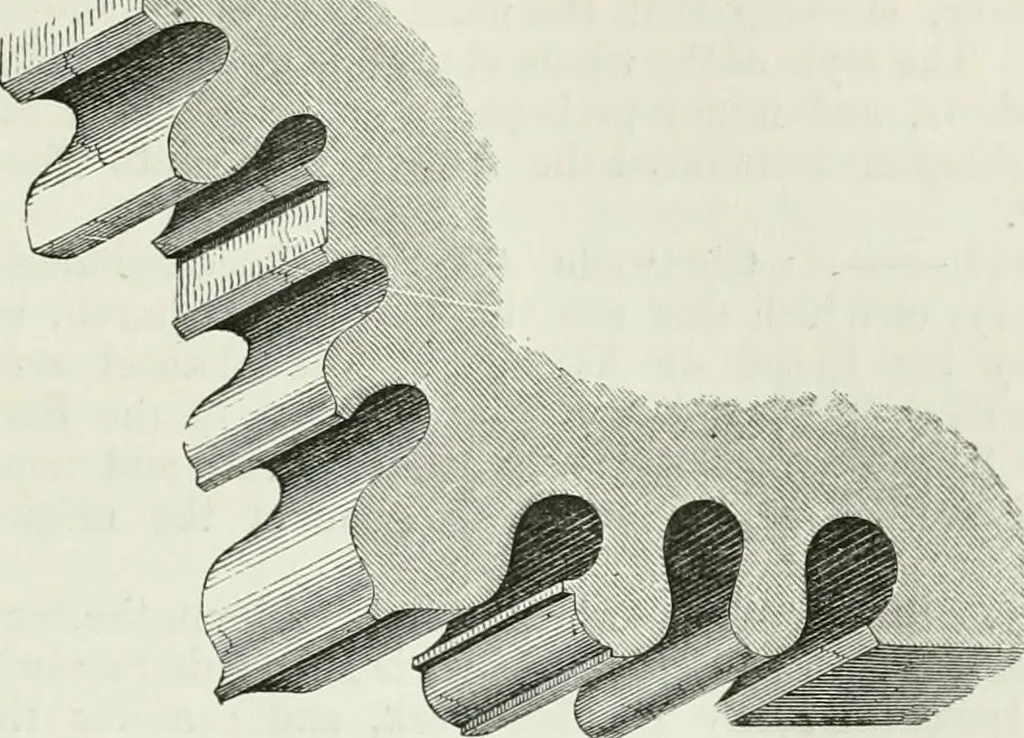 An illustration from An attempt to discriminate the styles of architecture in England, from the conquest to the reformation : with a sketch of the Grecian and Roman orders, 1881, leaf 224