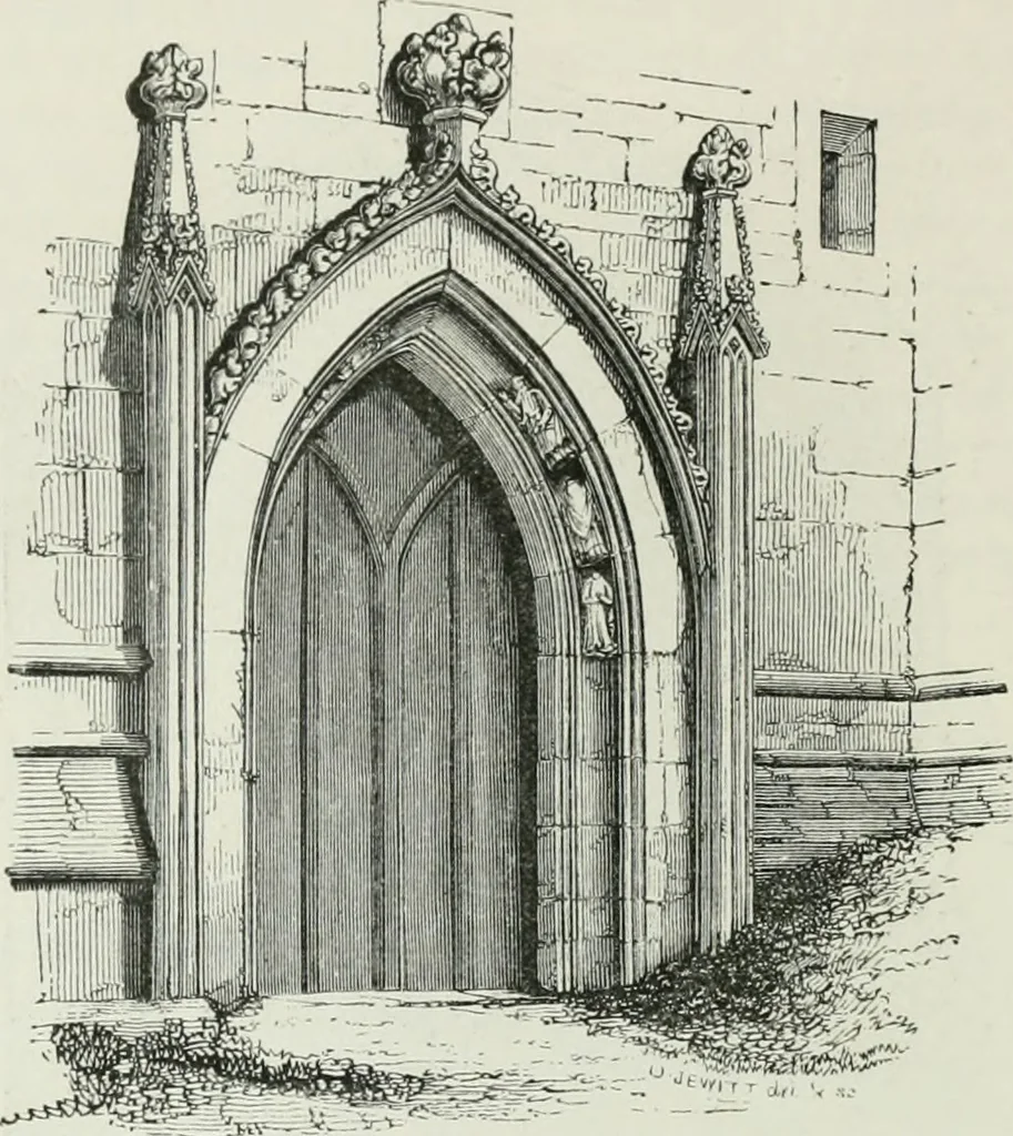 An illustration from An attempt to discriminate the styles of architecture in England, from the conquest to the reformation : with a sketch of the Grecian and Roman orders, 1881, leaf 233