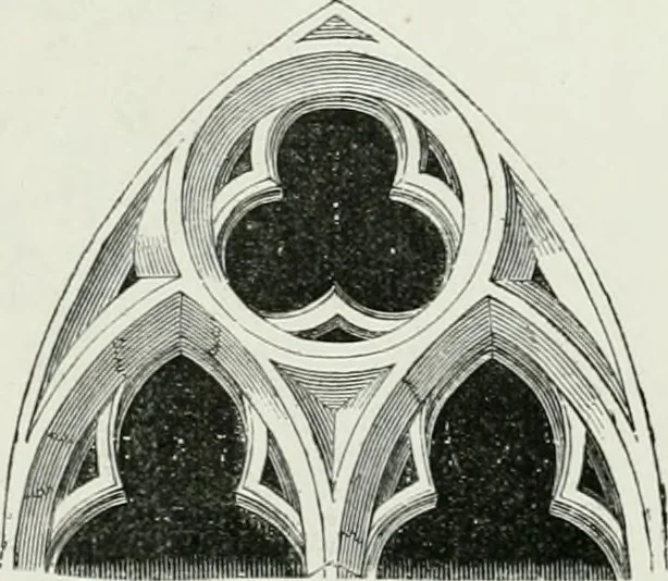 An illustration from An attempt to discriminate the styles of architecture in England, from the conquest to the reformation : with a sketch of the Grecian and Roman orders, 1881, leaf 234