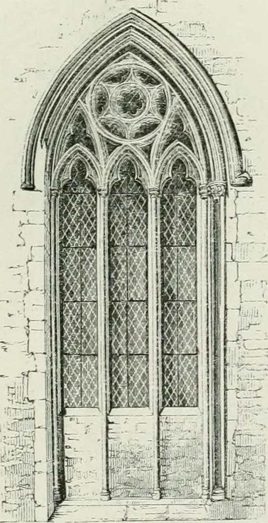 An illustration from An attempt to discriminate the styles of architecture in England, from the conquest to the reformation : with a sketch of the Grecian and Roman orders, 1881, leaf 236