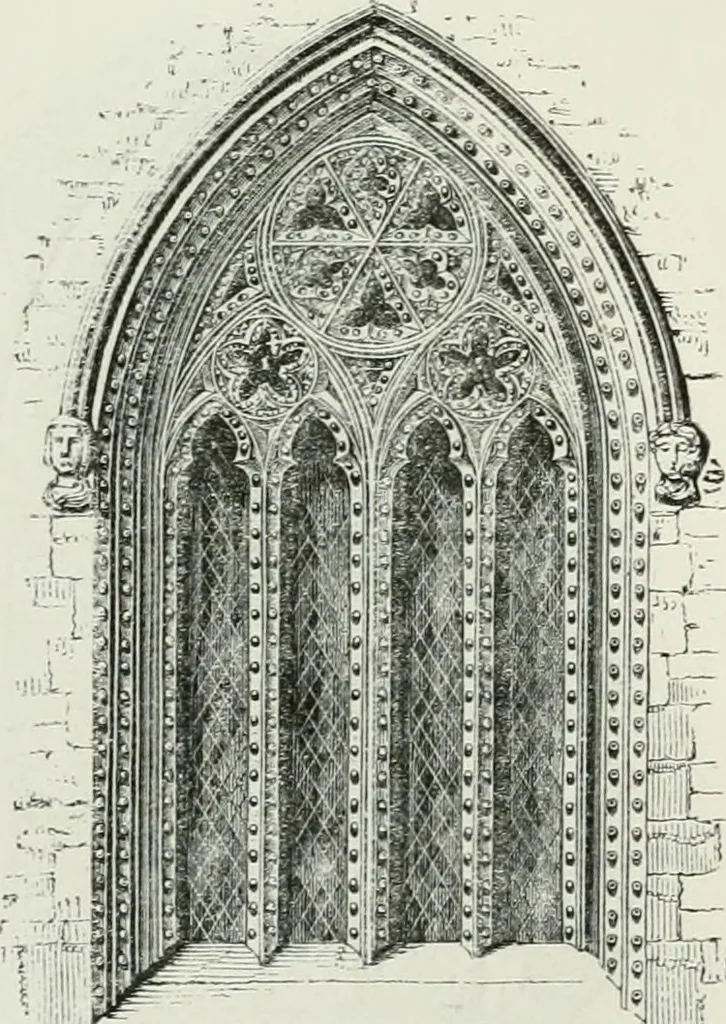 An illustration from An attempt to discriminate the styles of architecture in England, from the conquest to the reformation : with a sketch of the Grecian and Roman orders, 1881, leaf 236