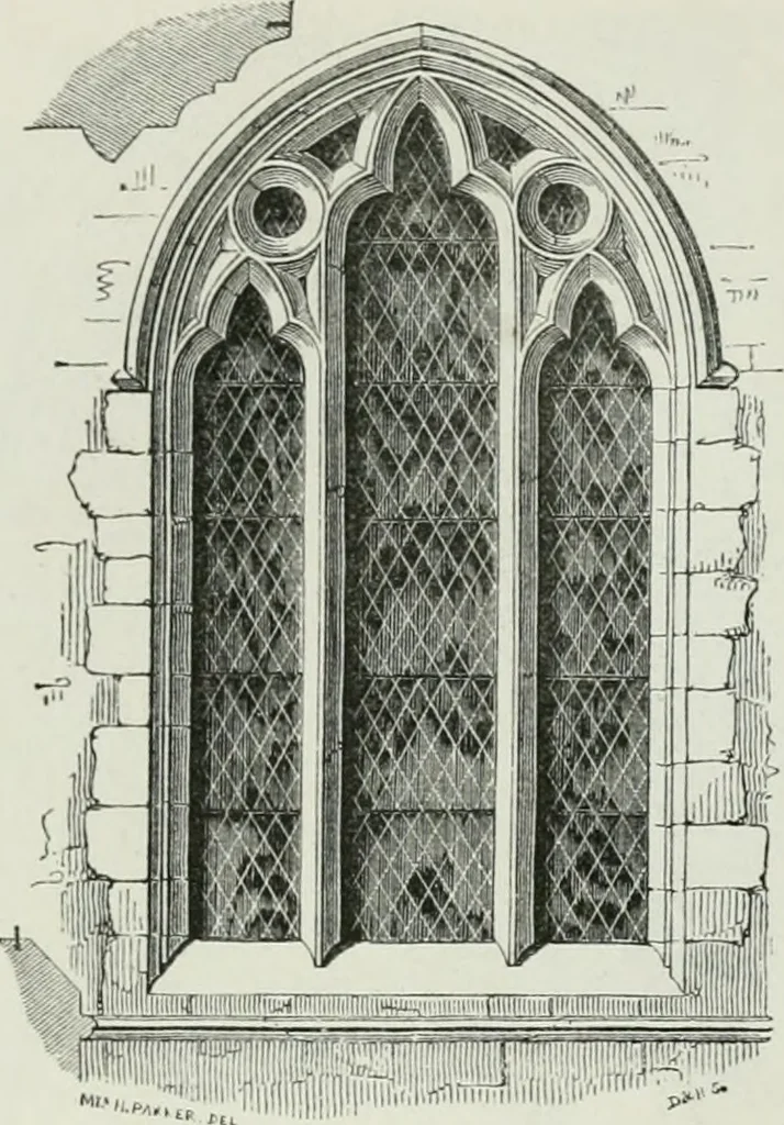 An illustration from An attempt to discriminate the styles of architecture in England, from the conquest to the reformation : with a sketch of the Grecian and Roman orders, 1881, leaf 237