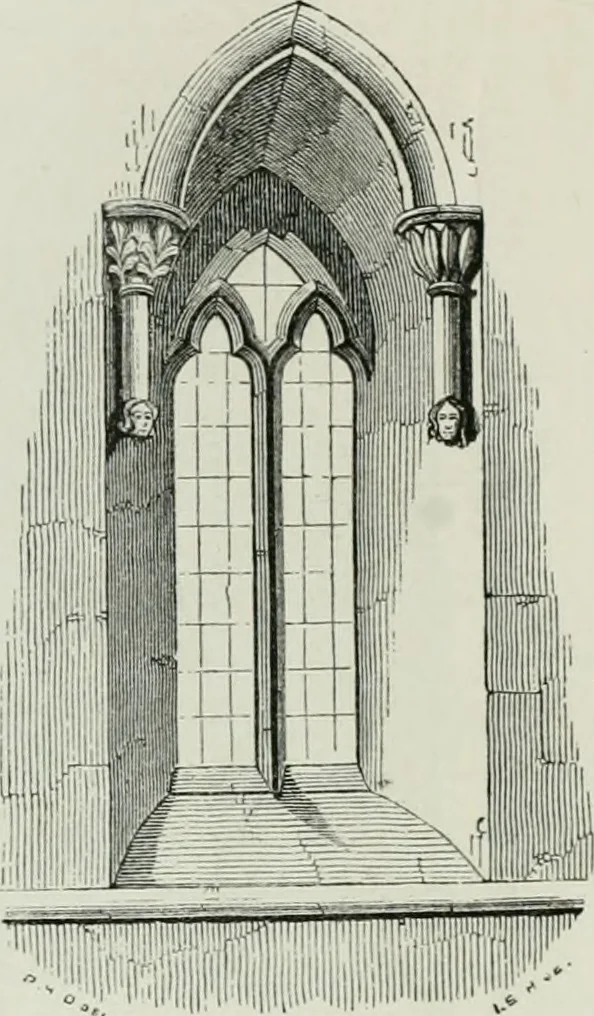 An illustration from An attempt to discriminate the styles of architecture in England, from the conquest to the reformation : with a sketch of the Grecian and Roman orders, 1881, leaf 237