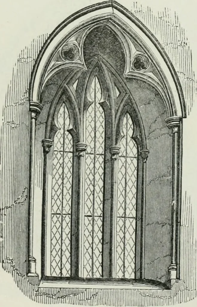 An illustration from An attempt to discriminate the styles of architecture in England, from the conquest to the reformation : with a sketch of the Grecian and Roman orders, 1881, leaf 237