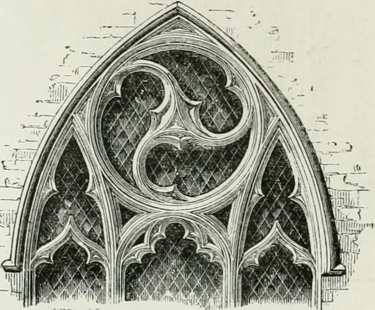 An illustration from An attempt to discriminate the styles of architecture in England, from the conquest to the reformation : with a sketch of the Grecian and Roman orders, 1881, leaf 238