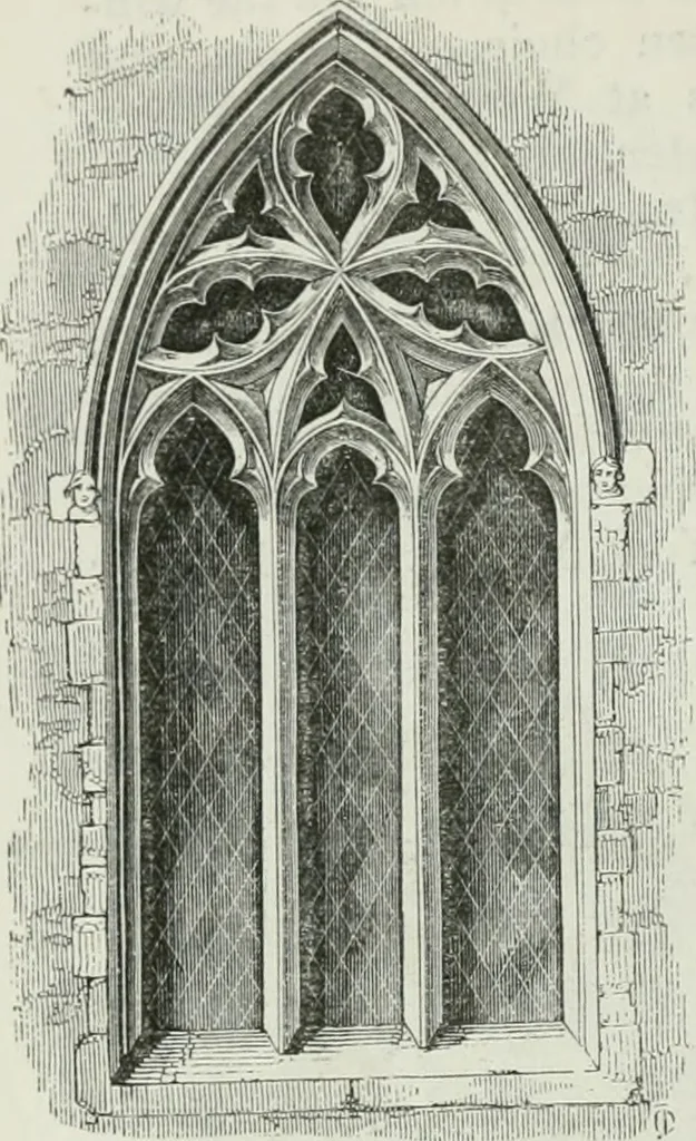 An illustration from An attempt to discriminate the styles of architecture in England, from the conquest to the reformation : with a sketch of the Grecian and Roman orders, 1881, leaf 239