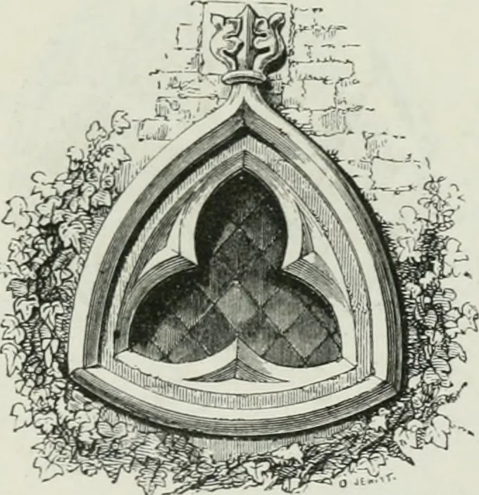 An illustration from An attempt to discriminate the styles of architecture in England, from the conquest to the reformation : with a sketch of the Grecian and Roman orders, 1881, leaf 243