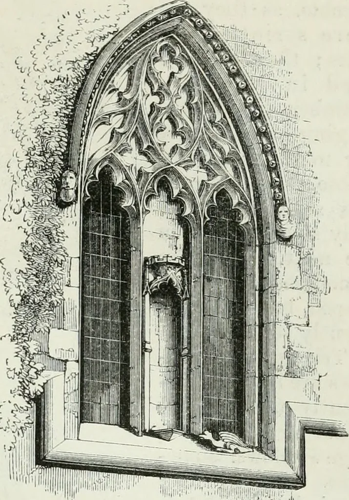 An illustration from An attempt to discriminate the styles of architecture in England, from the conquest to the reformation : with a sketch of the Grecian and Roman orders, 1881, leaf 244
