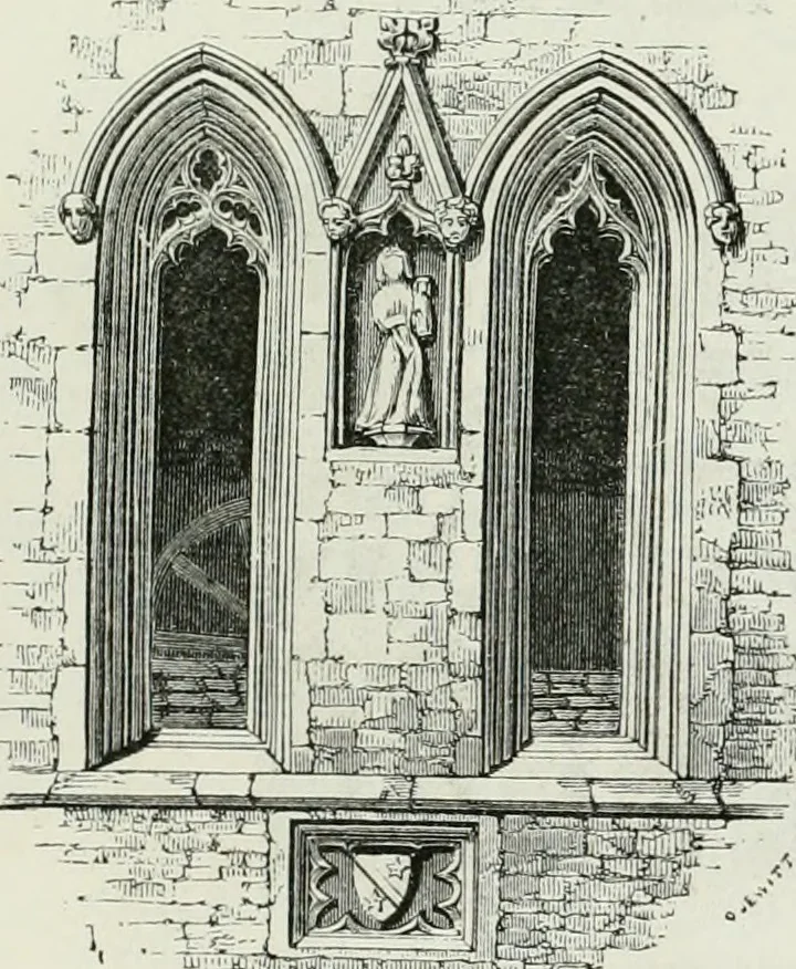 An illustration from An attempt to discriminate the styles of architecture in England, from the conquest to the reformation : with a sketch of the Grecian and Roman orders, 1881, leaf 244