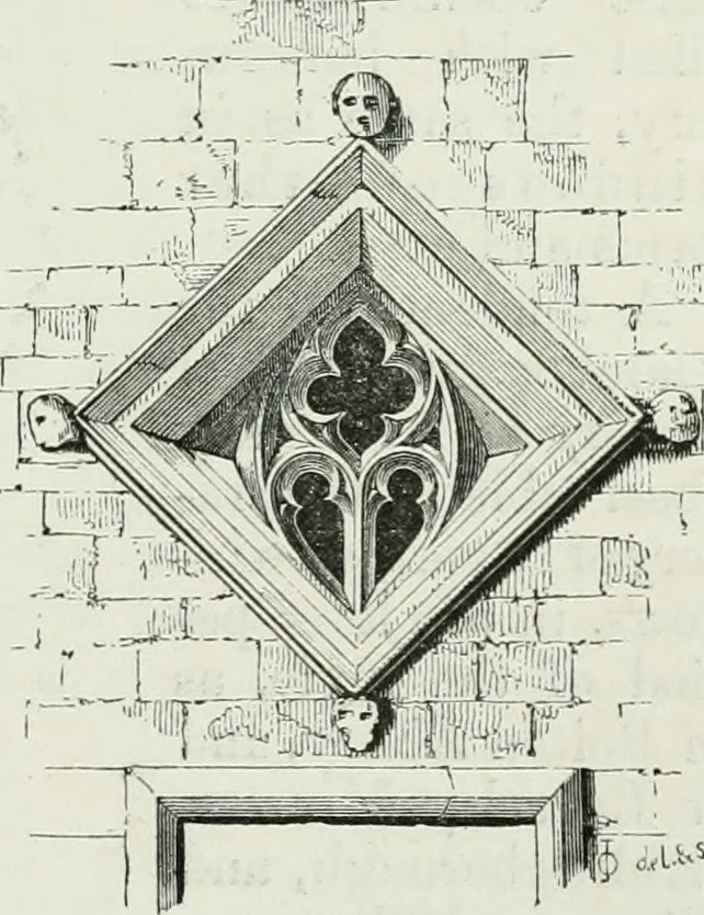 An illustration from An attempt to discriminate the styles of architecture in England, from the conquest to the reformation : with a sketch of the Grecian and Roman orders, 1881, leaf 244