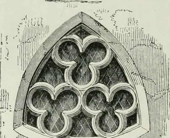 An illustration from An attempt to discriminate the styles of architecture in England, from the conquest to the reformation : with a sketch of the Grecian and Roman orders, 1881, leaf 245