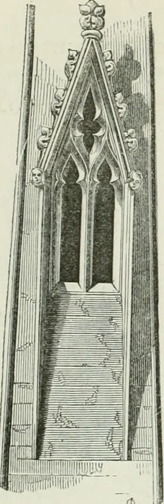 An illustration from An attempt to discriminate the styles of architecture in England, from the conquest to the reformation : with a sketch of the Grecian and Roman orders, 1881, leaf 246