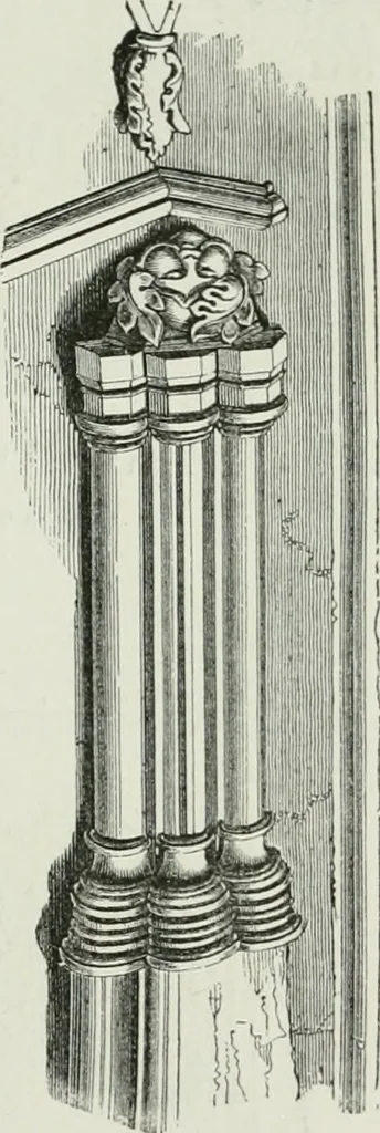 An illustration from An attempt to discriminate the styles of architecture in England, from the conquest to the reformation : with a sketch of the Grecian and Roman orders, 1881, leaf 251