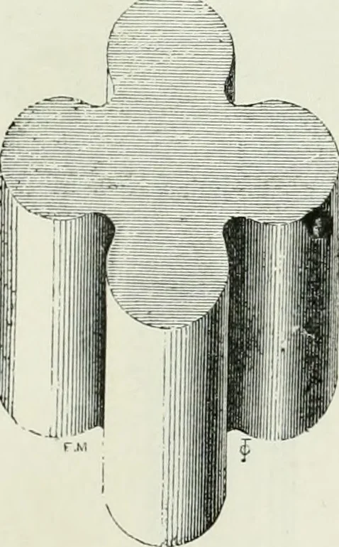 An illustration from An attempt to discriminate the styles of architecture in England, from the conquest to the reformation : with a sketch of the Grecian and Roman orders, 1881, leaf 252