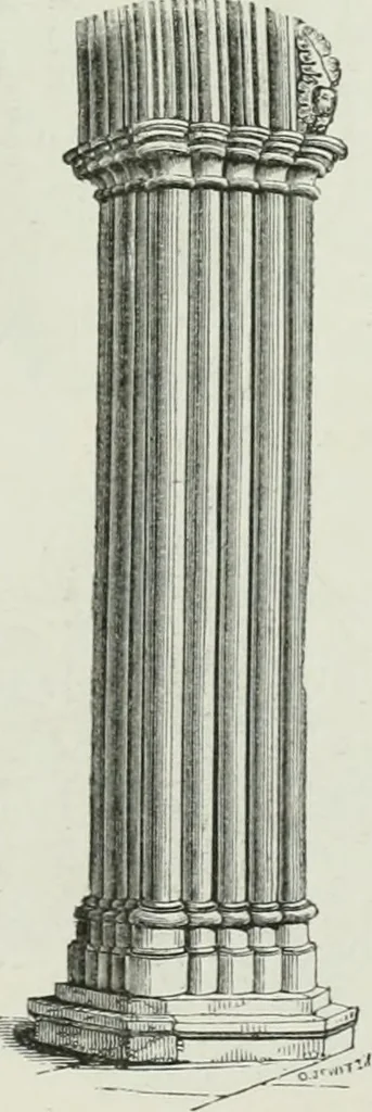 An illustration from An attempt to discriminate the styles of architecture in England, from the conquest to the reformation : with a sketch of the Grecian and Roman orders, 1881, leaf 253