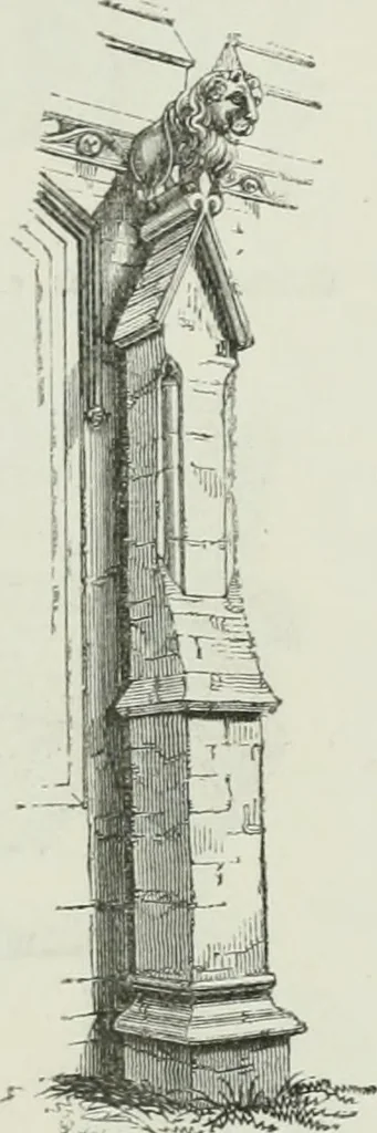 An illustration from An attempt to discriminate the styles of architecture in England, from the conquest to the reformation : with a sketch of the Grecian and Roman orders, 1881, leaf 255