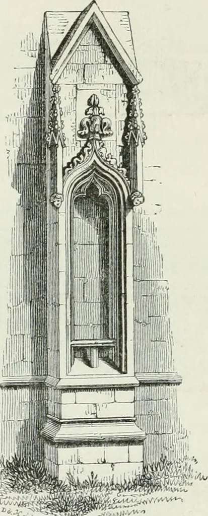 An illustration from An attempt to discriminate the styles of architecture in England, from the conquest to the reformation : with a sketch of the Grecian and Roman orders, 1881, leaf 256