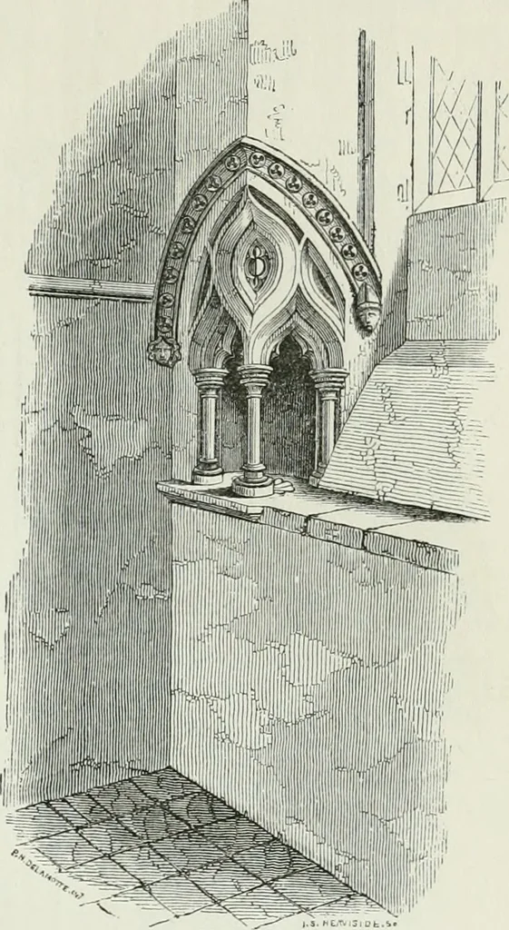 An illustration from An attempt to discriminate the styles of architecture in England, from the conquest to the reformation : with a sketch of the Grecian and Roman orders, 1881, leaf 260