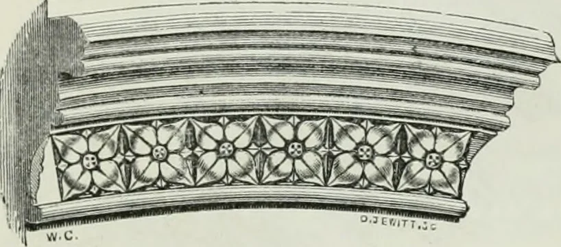 An illustration from An attempt to discriminate the styles of architecture in England, from the conquest to the reformation : with a sketch of the Grecian and Roman orders, 1881, leaf 265