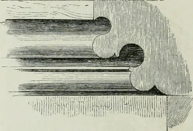 An illustration from An attempt to discriminate the styles of architecture in England, from the conquest to the reformation : with a sketch of the Grecian and Roman orders, 1881, leaf 265