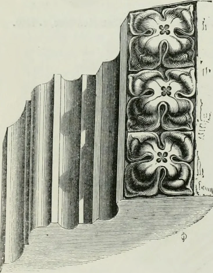 An illustration from An attempt to discriminate the styles of architecture in England, from the conquest to the reformation : with a sketch of the Grecian and Roman orders, 1881, leaf 265