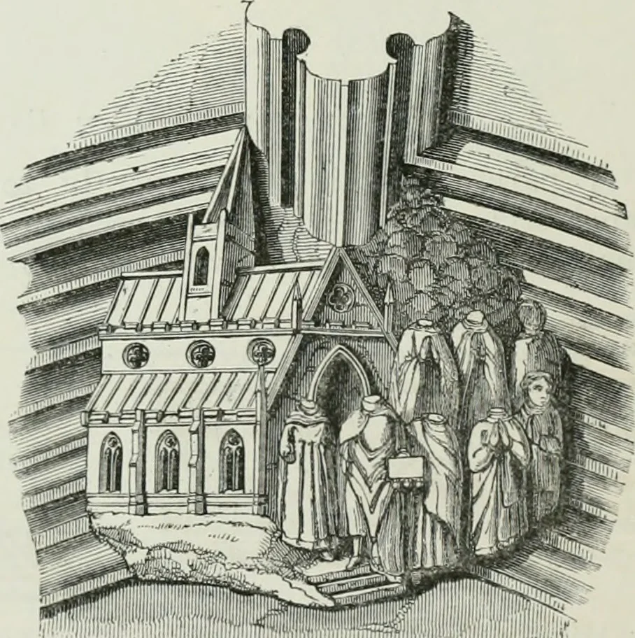 An illustration from An attempt to discriminate the styles of architecture in England, from the conquest to the reformation : with a sketch of the Grecian and Roman orders, 1881, leaf 275
