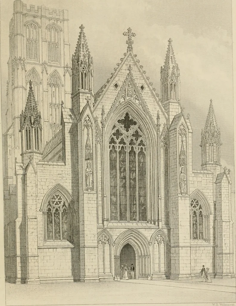 An illustration from An attempt to discriminate the styles of architecture in England, from the conquest to the reformation : with a sketch of the Grecian and Roman orders, 1881, leaf 280