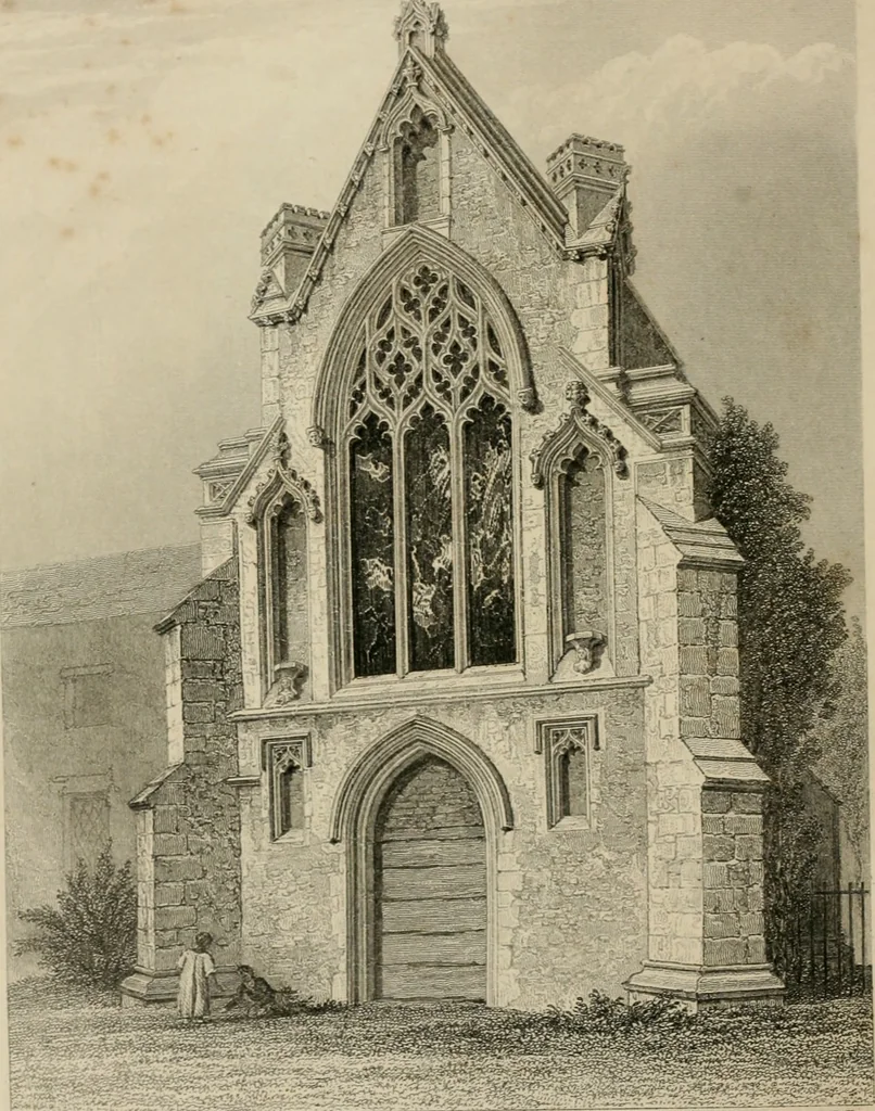 An illustration from An attempt to discriminate the styles of architecture in England, from the conquest to the reformation : with a sketch of the Grecian and Roman orders, 1881, leaf 285
