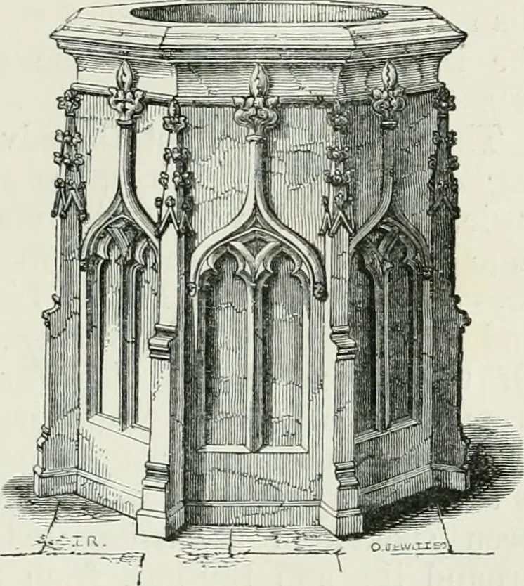 An illustration from An attempt to discriminate the styles of architecture in England, from the conquest to the reformation : with a sketch of the Grecian and Roman orders, 1881, leaf 290
