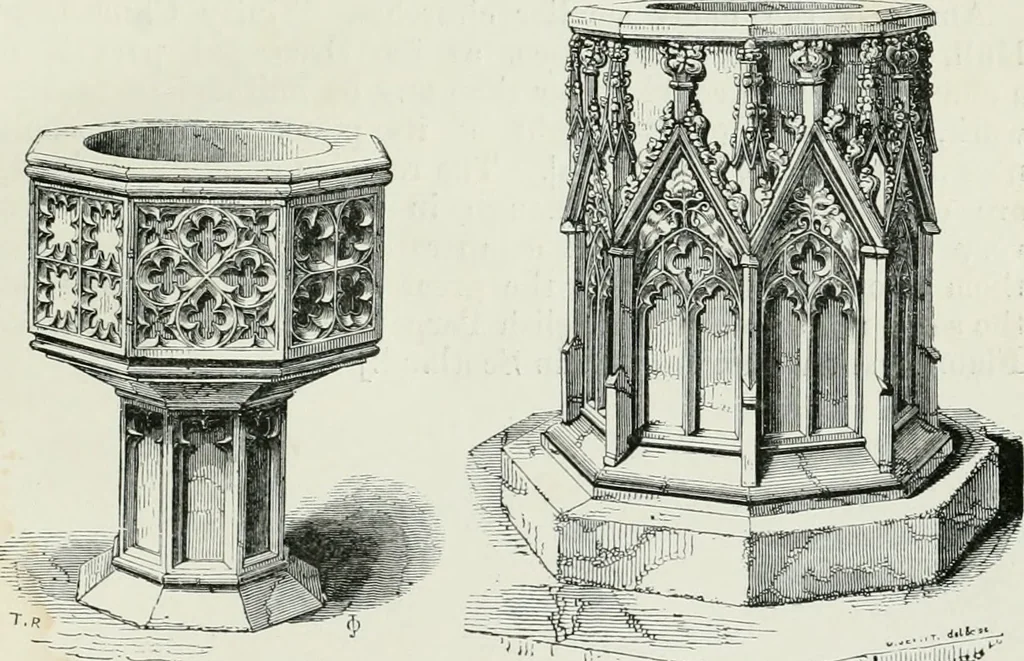 An illustration from An attempt to discriminate the styles of architecture in England, from the conquest to the reformation : with a sketch of the Grecian and Roman orders, 1881, leaf 290