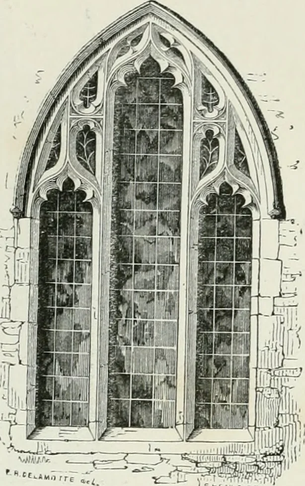 An illustration from An attempt to discriminate the styles of architecture in England, from the conquest to the reformation : with a sketch of the Grecian and Roman orders, 1881, leaf 294