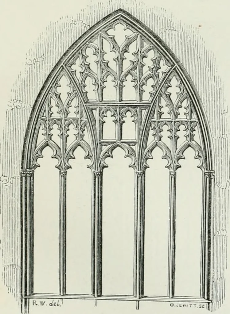 An illustration from An attempt to discriminate the styles of architecture in England, from the conquest to the reformation : with a sketch of the Grecian and Roman orders, 1881, leaf 294