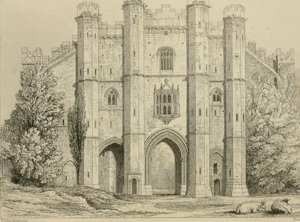 An illustration from An attempt to discriminate the styles of architecture in England, from the conquest to the reformation : with a sketch of the Grecian and Roman orders, 1881, leaf 297