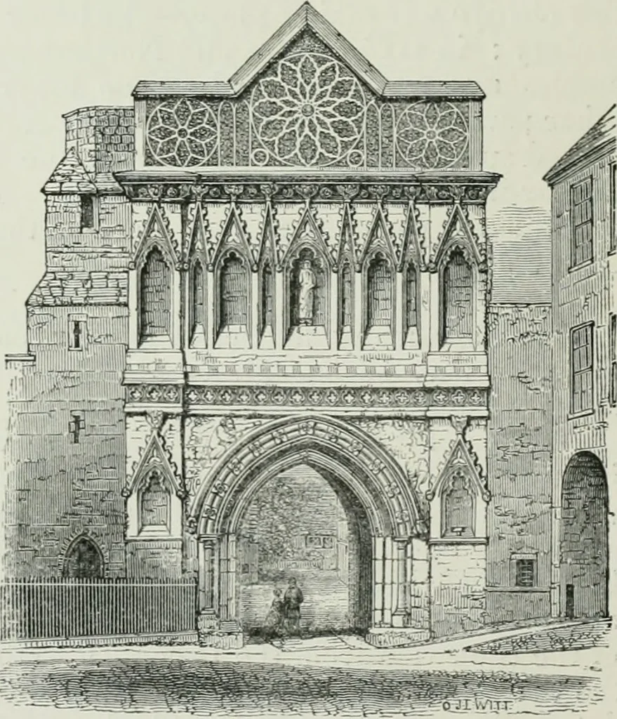 An illustration from An attempt to discriminate the styles of architecture in England, from the conquest to the reformation : with a sketch of the Grecian and Roman orders, 1881, leaf 299