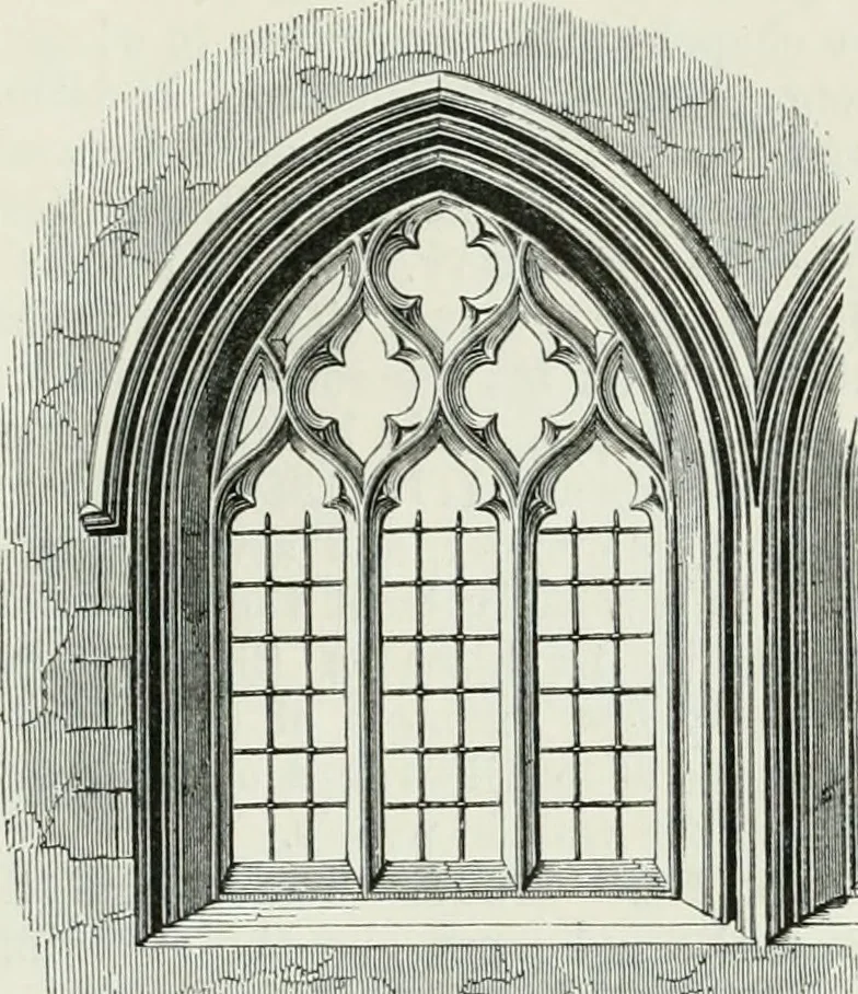 An illustration from An attempt to discriminate the styles of architecture in England, from the conquest to the reformation : with a sketch of the Grecian and Roman orders, 1881, leaf 308