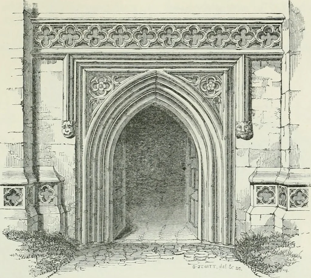 An illustration from An attempt to discriminate the styles of architecture in England, from the conquest to the reformation : with a sketch of the Grecian and Roman orders, 1881, leaf 324