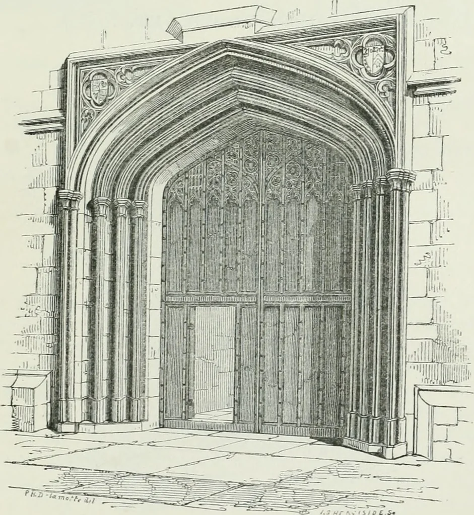 An illustration from An attempt to discriminate the styles of architecture in England, from the conquest to the reformation : with a sketch of the Grecian and Roman orders, 1881, leaf 324