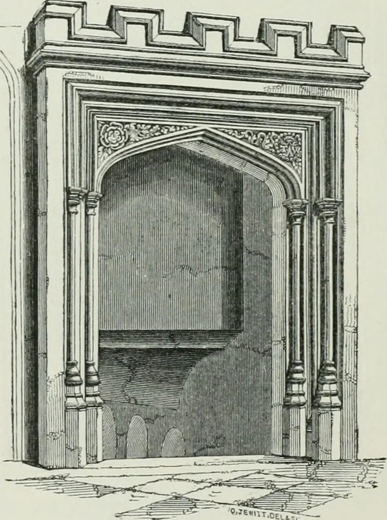 An illustration from An attempt to discriminate the styles of architecture in England, from the conquest to the reformation : with a sketch of the Grecian and Roman orders, 1881, leaf 325
