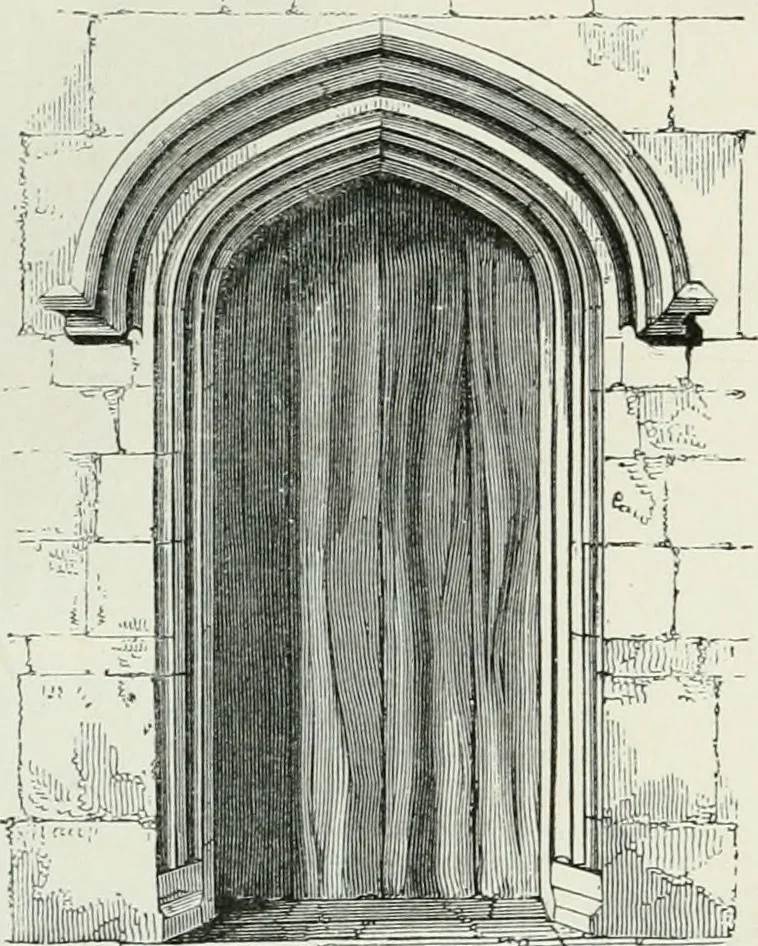 An illustration from An attempt to discriminate the styles of architecture in England, from the conquest to the reformation : with a sketch of the Grecian and Roman orders, 1881, leaf 326