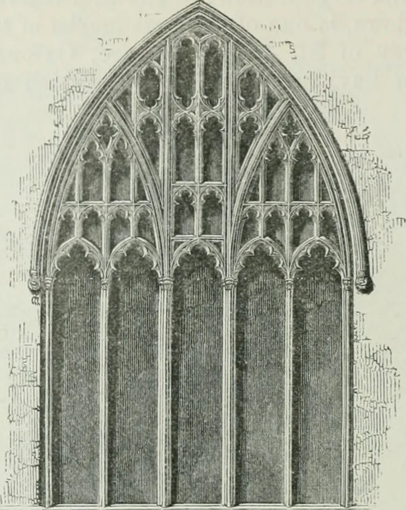An illustration from An attempt to discriminate the styles of architecture in England, from the conquest to the reformation : with a sketch of the Grecian and Roman orders, 1881, leaf 327